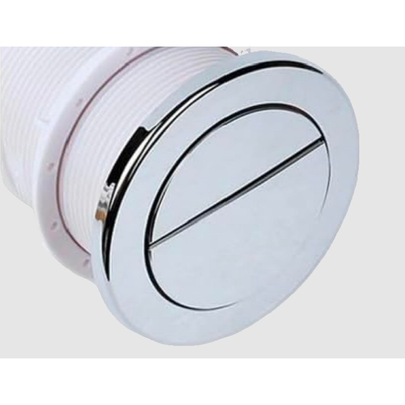 Housler® Chrome Pneumatic Toilet Cistern Tank Dual Push Button