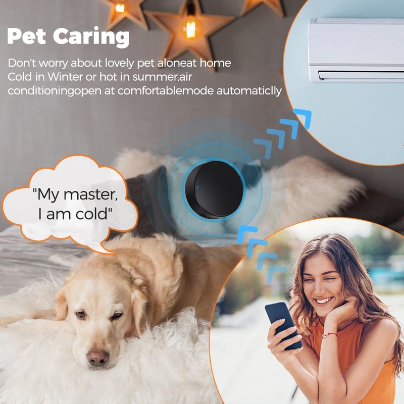 UanTii Tuya WiFi Universal IR Remote Control with Temperature Humidity