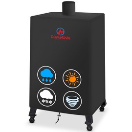 Comnova Vertical Smoker Cover for Pit Boss 4-5 - 7 Series - Premium Wood Pellet Smoker Cover for Pitboss 73550, 600D Smoke Cover for Pit Boss 4 Series, 5 Series, 7 Series, and Competition PBV5P2