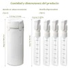 Lumbor37 Botellas de Viaje, Kit 4 en 1, A Prueba