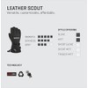 Dakine Men's Leather Scout Mitten Mittens Size L Colours Black