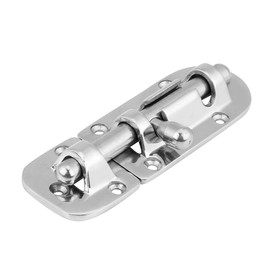 Boat Door Lock Latch, Akozon Barrel Bolt Lock, Ship latch Stainless steel Marine Ship Door Bolt Window lock latch Sliding Barrel Bolt Closure(110mm)