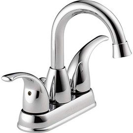 Peerless P99694LF-ECO Tempo Chrome 2-Handle 4-in Centerset Bathroom Sink Faucet