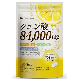 【1日4粒で75日分】クエン酸 サプリ 84,000mg 大容量 無添加 約60～75日分 医師監修 4種のビタミンB x マルチビタミン6種 x ミネラル6種 x アミノ酸13種 配合 酸味軽減コーティング済 錠剤 タブレット