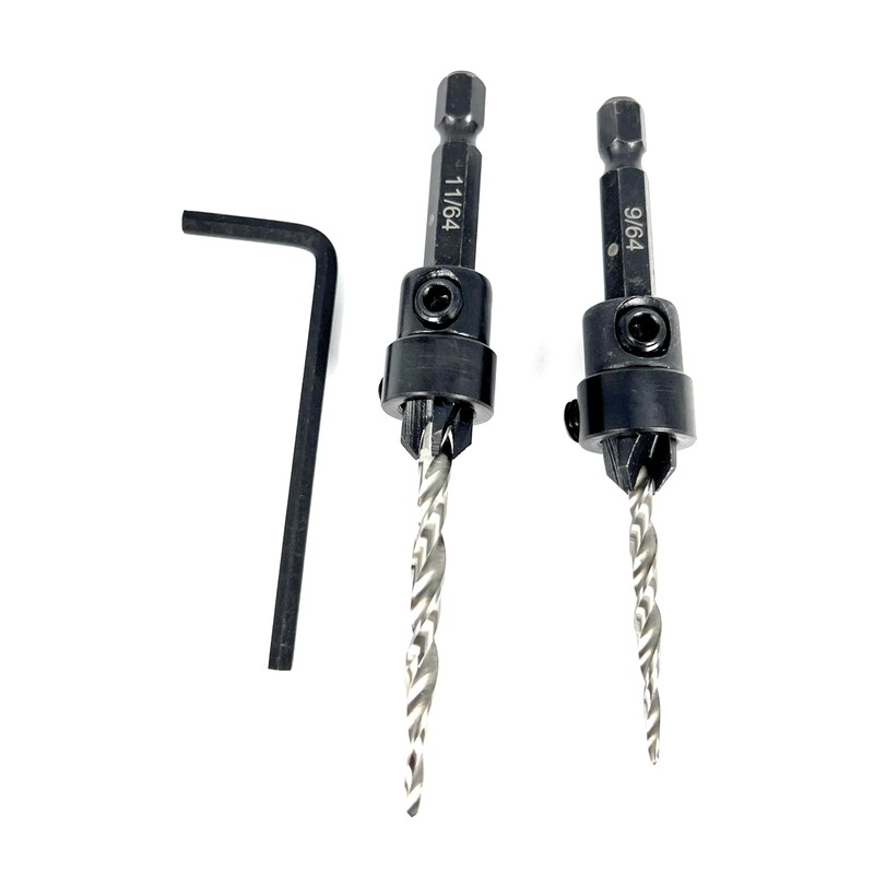 FTG USA Countersink Drill Bit Set #6 (9/64") and #8