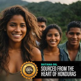 Aceite de batana sin refinar para el crecimiento del cabello, mascarilla capilar auténtica y orgánica Dr. Sebi Batana de Honduras, aceite natural para el crecimiento del cabello, tarro de 4 onzas