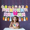 Happy Easter Banner Easter Decorations Bunny Easter Banner Garland Egg