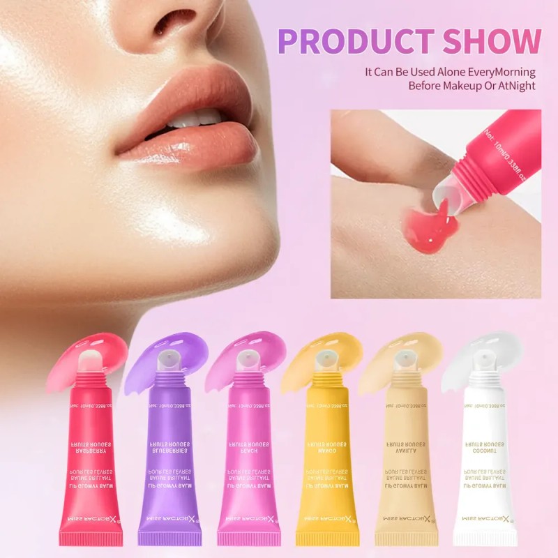 Set De 6 Unidades De Aceite Hidratante Para Labios Con