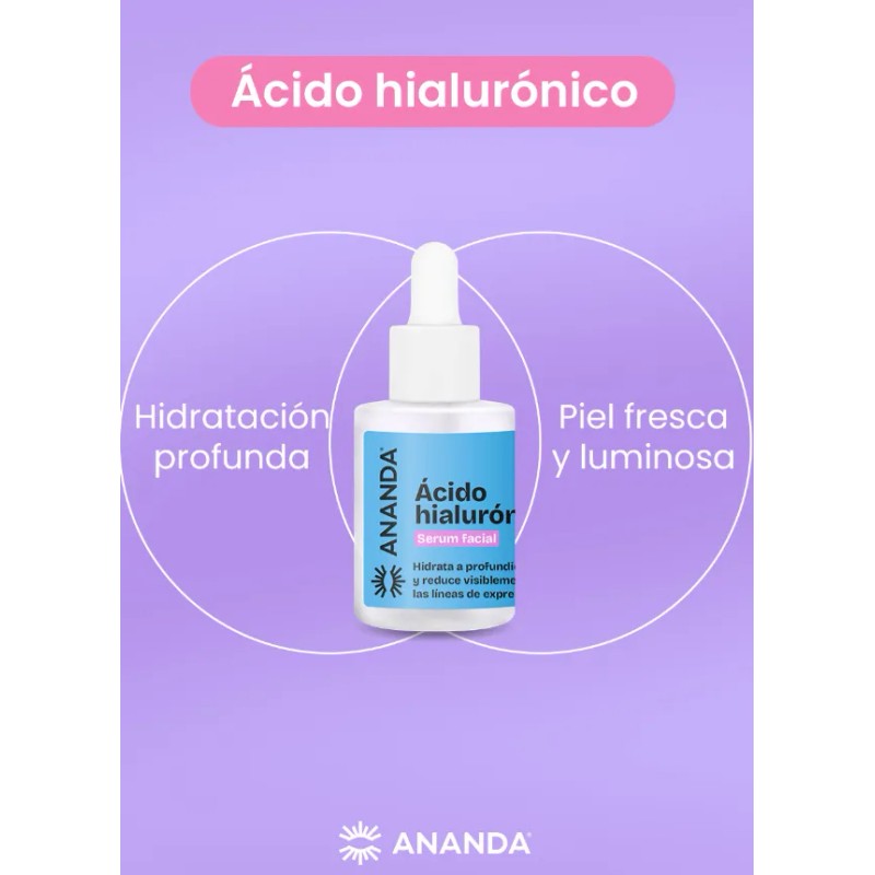 And Serum Facial Acido Hialuronico Ananda 30ml Todo Tipo De
