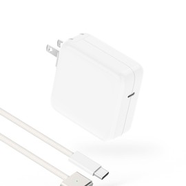 Charger for MacBook Pro 14 16 inch MacBook Air 13 15 inch 2025 2024 2023 2022 2021 M4 M3 M2 M1 Mac, Super Compact Power Adapter, 6.6FT USB C to 3 Braided Cable LED, Original Quality, Starlight