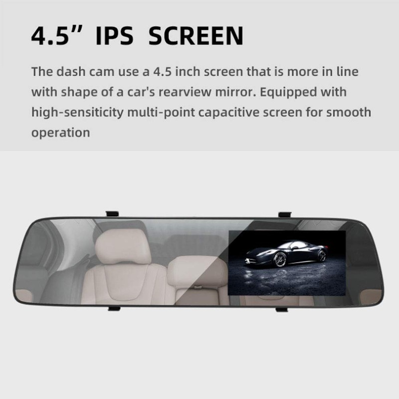 Riloer Dash Cam 1080P Full HD Car Recorder with 4.5