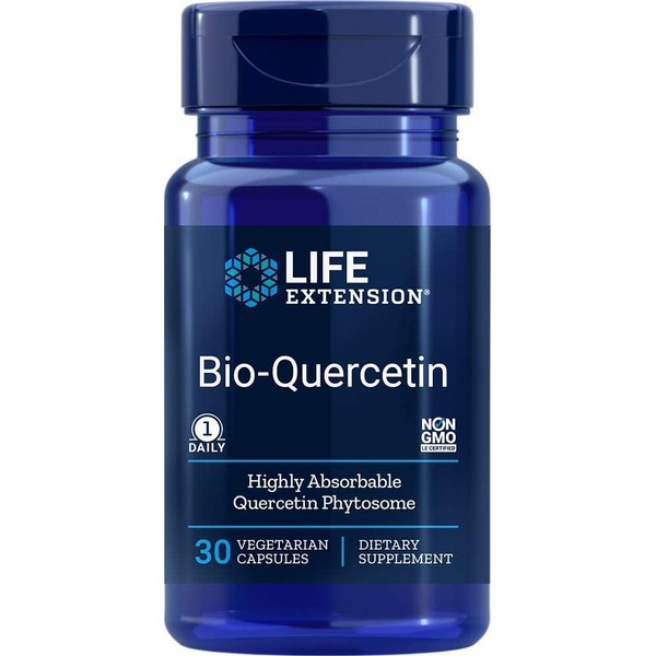 Life Extension Bio-Quercetin, Supports Immune & Cardiovascular Health, Gluten-Free, Once Daily, Non-GMO, Vegetarian Capsules, 30 Count