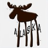 CafePress Alaska Moose 17 oz Latte Mug