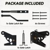 Self-Locking Heavy-Duty Gate Latch: Automatic Gravity Lever Type for Wooden