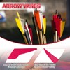 PATIKIL 4 Inch Arrow Vanes, 20 Pack Turkey Feather Fletching