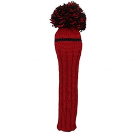 Sunfish Knit Wool Driver Golf Headcover Red and Black