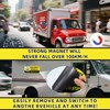 Delivery Driver Magnet for Car, Reflective Caution Frequent Stops Car