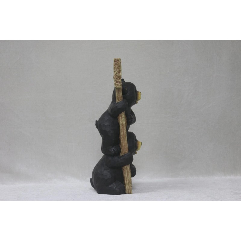 Hi-Line Gift Ltd. 16" Stacking Bears Statue Holding Welcome Sign