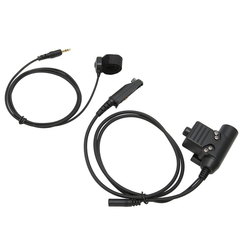 U94 PTT Adapter Cable Walkie Talkie Headset Adapter with Key