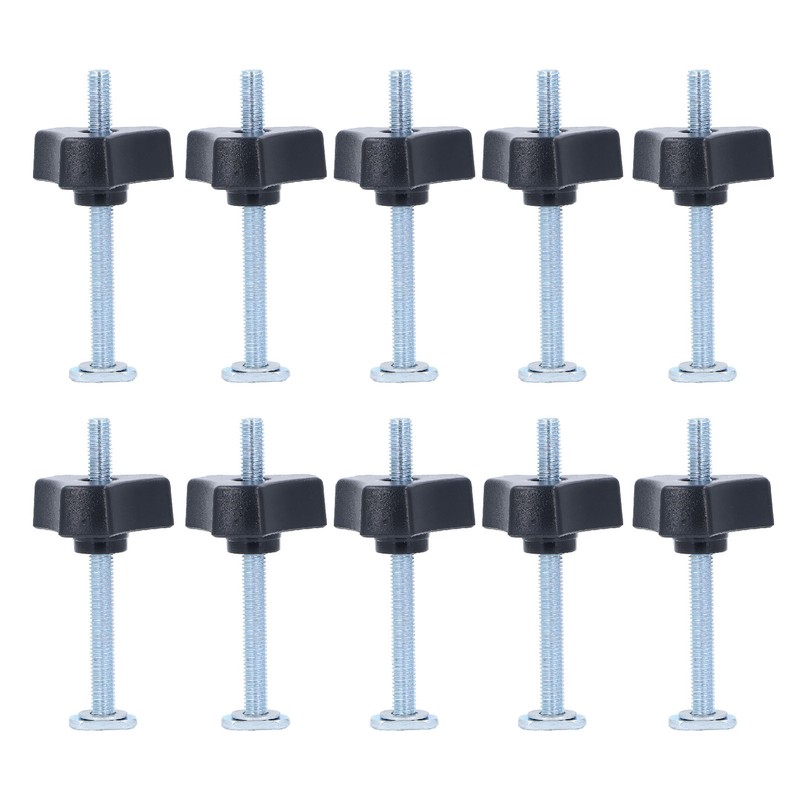10 Sets T Track Knobs Stainless Steel M8x100mm Threaded Bolt