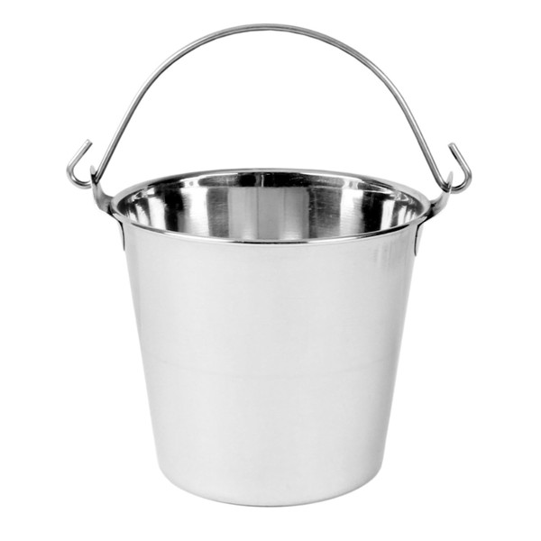 TrueCraftware- 9 qt. Stainless Steel Pail Balti- Food Buffet Server