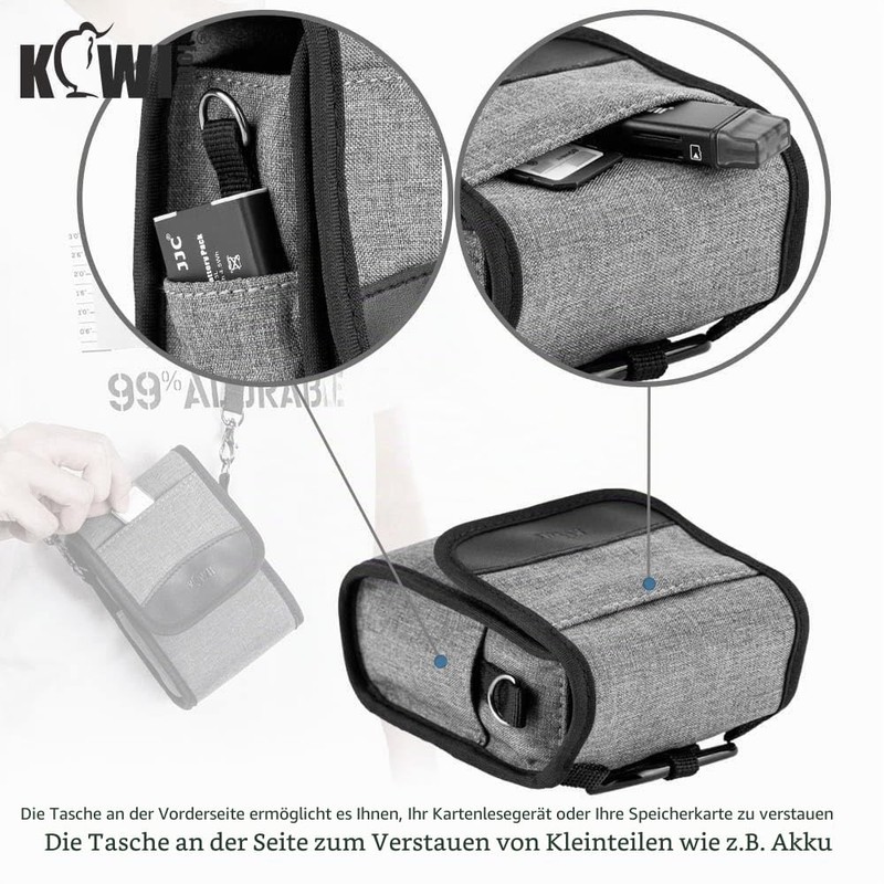 KIWIFOTOS Compact Camera Case for Sony ZV-1II ZV-1F ZV-1 RX100