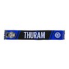 Inter, Sciarpa Jacquard dedicata al giocatore Marcus Thuram, 100% Acrilico,