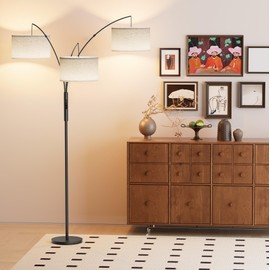 SIBRILLE Upgraded 36W Floor Lamps for Living Room - Super Bright Dimmable Tree Floor Lamp with Remote & Touch Control, Tall Lamp for Living Room Corner, Bedroom, Office