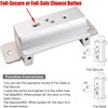 UHPPOTE ANSI Standard Heavy Duty Stainless Steel Finish Electric Strike