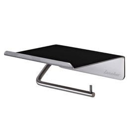 Lancher Toilet Paper Holder Self Adhesive, Premium Thicken SUS304 Stainless Steel Rustproof Adhesive Toilet Roll Holder