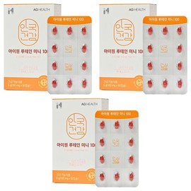 Anguk Health I-One Lutein Mini 100, 60 tablets, 3 boxes / 안국건강 아이원 루테인 미니 100, 60정, 3박스