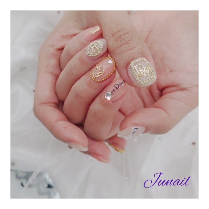  CD Ribbon Homemade Nail Tips ✨ - Short Round