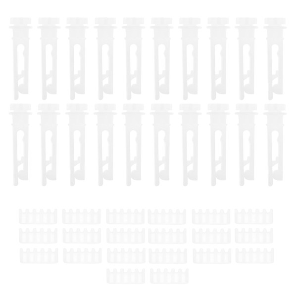 VGOL 40PCS (20 Sets) White Blind Stems Vertical Blinds Curtain