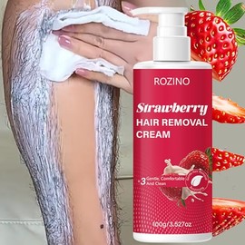 Hair Removal Cream for Women&Men &,Gentle Depilatory Cream with Strawberry for Face, body,Upper Lip, Chin, Arms, Legs & Bikini,Soothing Hair Removal C