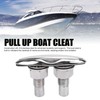 Luocute 5in Pull Up Marine Cleat, 316 Stainless Steel Retractable