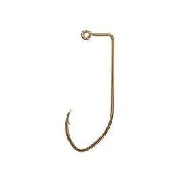 Eagle Claw 500 Bronze Pro V Lil Nasty Sickle Style Jig Hooks (Size 3/0, 100 Pack)