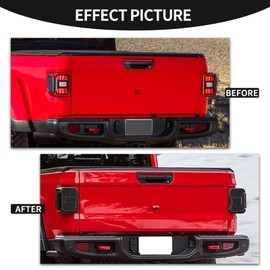 CheroCar for JT Tail Light Cover Guard Trim Frame Bezels Decoration Accessories for Jeep Gladiator JT 2019-2025…