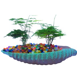 YCYUHRUCIA Colored Crystal Stone Irregular Crystal Pebbles Aquarium Bottom Sand Vase Decorative Sand,Used for Aquarium Fish Tank/vase Filler/Landscape/Home Decoration，0.8pound(About 362Gram)