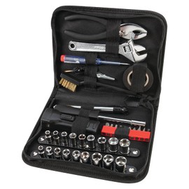 Performance Tool W1197 Juego de Herramientas Compacto con Funda, Negro, 38 Piezas