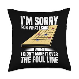Shuffleboard Wax Powder Shuffleboard Salt Shuffleboard Throw Pillow