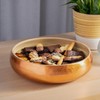 Dehaus® Large Bamboo Fruit Bowl - 30cm, Copper Gold Leaf
