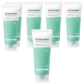 Dr.G Mildly Acidic Red Blemish Clear Soothing Foam, 200ml, 6 pcs / 닥터지 약산성 레드 블레미쉬 클리어 수딩 폼, 200ml, 6개