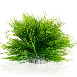 TAOMYPETS Fish Tank Decorations Aquarium Plants Plastic Artificial Décor (Light Green)