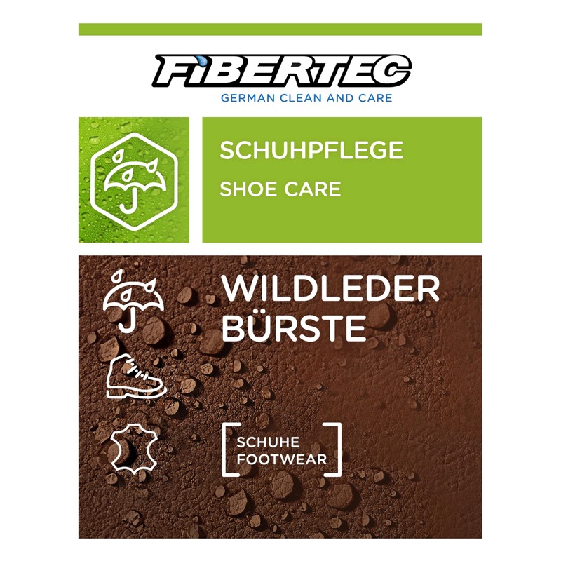 Fibertec Brass Bristle Brush for Suede / Suede / Nubuck