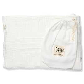 Fibre For Good Cotton Muslin Blanket, White
