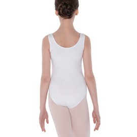 Wear Moi Etude Girl's Cotton Elasthan Leotard, White, Age 10/12 (LEO068WHI10)