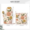 Silicone Oven Mitts and Pot Holders Sets, Home Pink Flowers