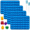 Sidosir 4Pcs Gummy Fruit Candy Molds, Non-stick Silicone Candy Gummy