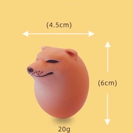 Stress Relief Stress Relief Stress Relief Grip Shibako Egg Real Shibako Squeeze Soft and Hard Combined Round Shiba Inu Kneading Toy Companion for Warm Relief and Stress Relief