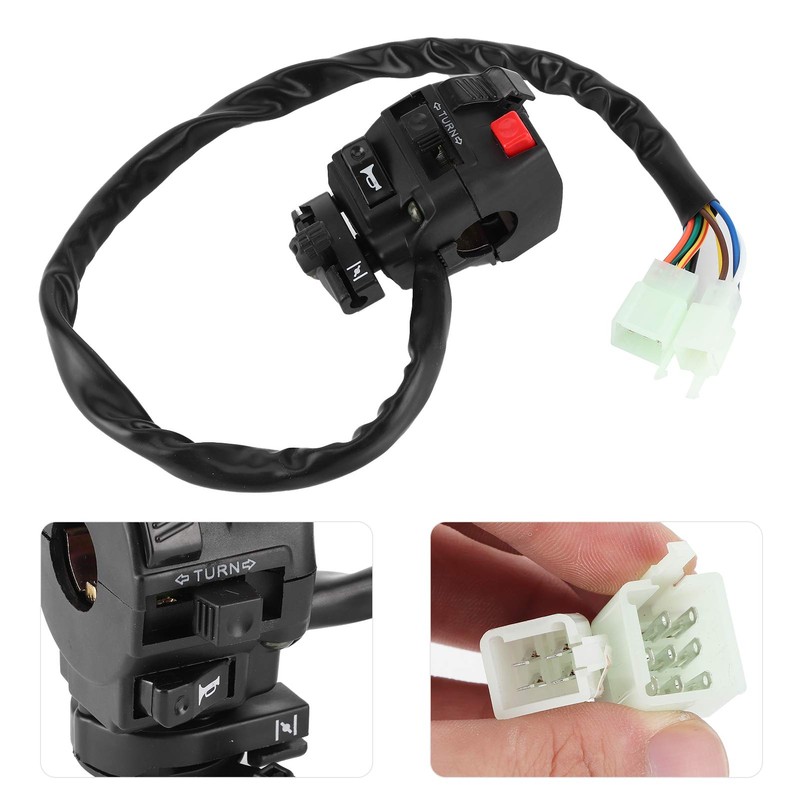 22mm Handlebar Switch 9 Pins 8 Wire for 200CC 250CC